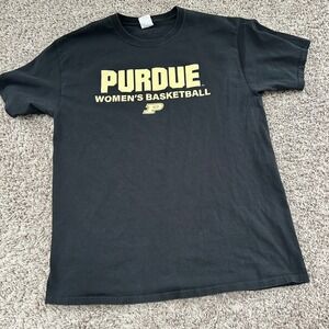 Purdue Womens Basketball T‎ Shirt Port & Company Core Cotton Large L